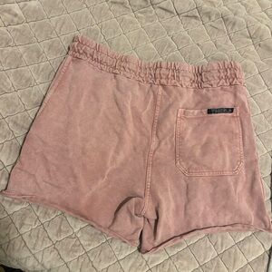 YoungLA Men's Pink Elastic-Waist Athletic Shorts